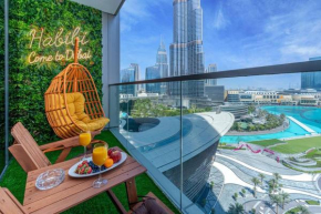4min to Dubai Mall - Pool Access - King Bed